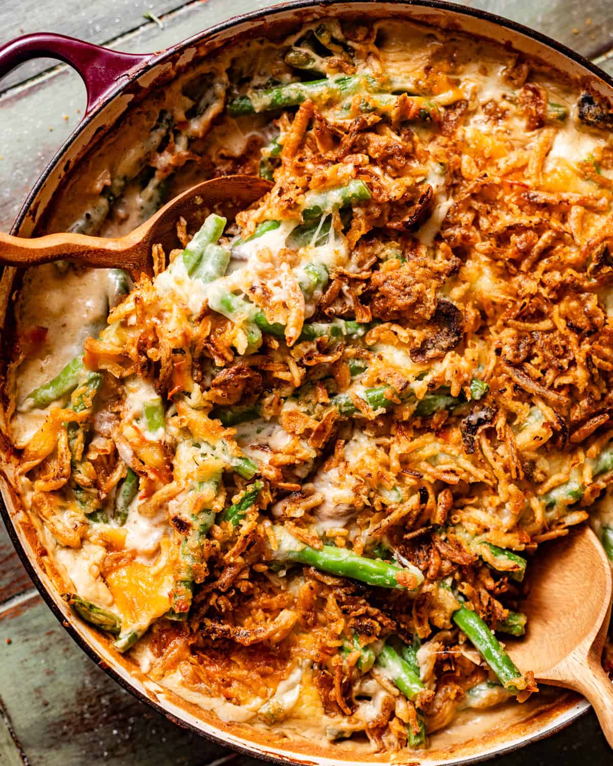 Green Bean Casserole Glow-Up: The Irresistible Bacon Twist